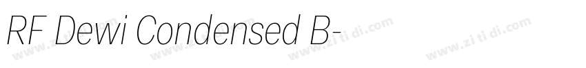 RF Dewi Condensed B字体转换